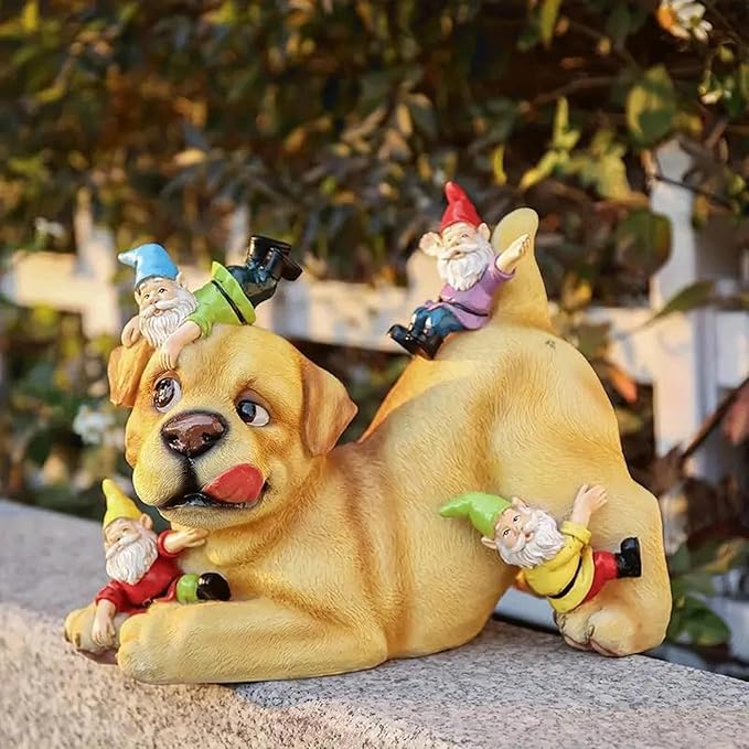 Outdoor Decorations for Yard Outdoor Statue Resin Yard 19x9.5x15cm Perfect for Garden Outside Spaces Durable Outdoor Garden Statues for Yard Whimsical Decor