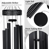 Vanquer Large Wind Chimes for Outside Deep Tone - 48'' Wind Chimes Outdoor Clearance, Deep Tone, Windchimes Outdoors, Memorial, Sympathy Gift, Garden Patio Yard, Home Décor