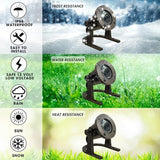 Underwater Light 172 - Solid Brass Underwater Pond Lights LED Submersible Waterfall Pool Pond Fountain Lighting Long Lasting IP 68 Waterproof Lighting with Connectors (No Bulb)