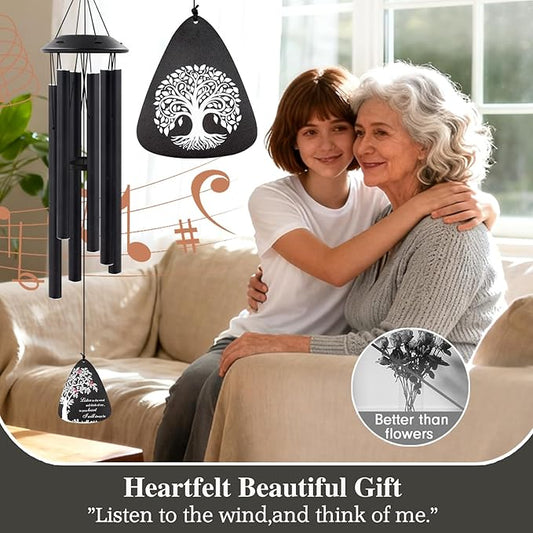 Sympathy Wind Chimes for Loss of Loved One, 32" Memorial Windchimes for Outside, Bereavement Gifts in Memory of Mother Father,Outdoor Chimes Home Garden Patio Decor