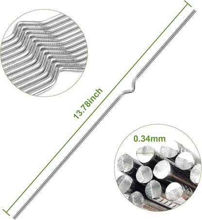 Yard Sign Stakes - 12 Pack Heavy Duty Metal Stake for Christmas Garden Lawn Signs 13" Alternative to H Frame Stake for Sale Signs Outdoor Blank Lawn Posts Estate Garage Sale Yard Sign Holder