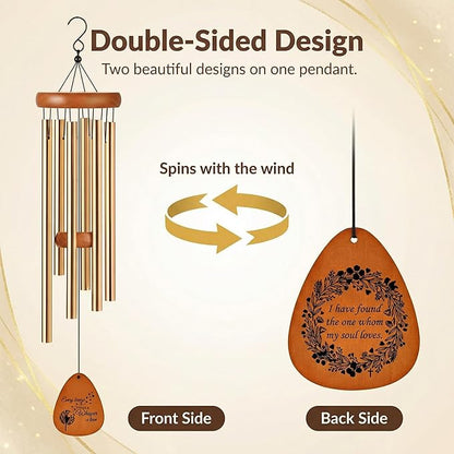 Wedding Gifts for Couple Wind Chimes, Engagement Wedding Registry Items Gifts for Couples 2026 Newlyweds, Bridal Shower Gift for Bride, Anniversary, Registry Gift for Couple