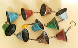5.8FT Multicolor Iron Rain Chains for Gutter and Rain Barrel, Rust-Resistant Plated Garden Décor Rain Chain for Downspout, Bonus Rain Chain Gutter Adapter