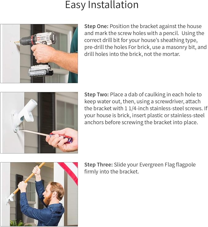 Multi-Purpose White Flag Bracket