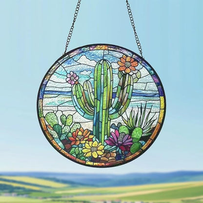 Stained Glass Window Hanging,suncatcher Stained Glass kit,Stained Glass Ornament, Garden suncatchers for Windows Hanging,Window Decor or Indoor,Gifts for Women, Lovers, Couple, Friends