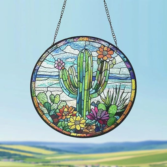 Stained Glass Window Hanging,suncatcher Stained Glass kit,Stained Glass Ornament, Garden suncatchers for Windows Hanging,Window Decor or Indoor,Gifts for Women, Lovers, Couple, Friends