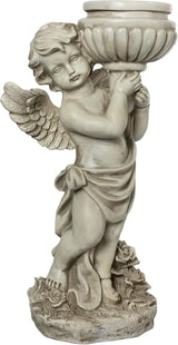 Northlight 17.5" Cherub Angel Bird Bath Outdoor Garden Statue