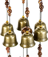 Bwinka QUTE Birds Wind Chime 12 Pieces Bronze Bells Wind Chimes for Garden, Yard, Patio and Home Decor with Hook