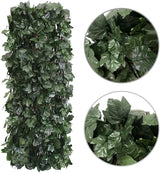Garden Land Artificial Leaf Faux Ivy Expandable/Stretchable Privacy Fence Screen (2PC,Ivy)…
