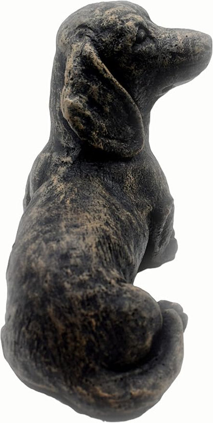 Solid Rock Stoneworks sm Sausage Dog-Autumn Brown- 7" Tall x 10" w x 5" d
