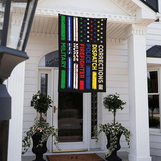 No One Fights Alone Flag 3 X 5 Ft Polyester with Brass Grommets For Lawn Patio Yard Garden Home Outdoor Decor Fade Resistant Banner