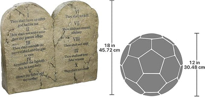 Design Toscano Ten Commandments Sculptural Tablet