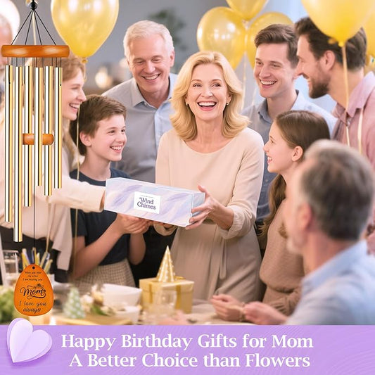Gifts for Mom, Moms Wind Chimes, Best Gift for Mom Birthday Gifts from Daughter Son, Love Reminder Gifts for Mother