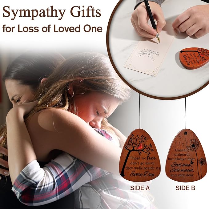 PRSTENLY Memorial Wind Chimes, 26 Inch Memorial Gifts for Loss of Loved One, Sympathy Gift Baskets for Loss of Mom Dad Son Daughter Husband Wife, Bereavement Remembrance Gift in Memory of Loved One