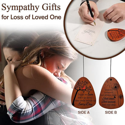 PRSTENLY Memorial Wind Chimes, 26 Inch Memorial Gifts for Loss of Loved One, Sympathy Gift Baskets for Loss of Mom Dad Son Daughter Husband Wife, Bereavement Remembrance Gift in Memory of Loved One