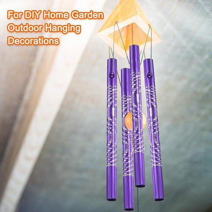 M METERXITY 24-Pack Wind Chime Tubes, 4 Sizes Aluminum Metal Wind Bell Empty Tubes for Outside/Adults Arts and Crafts/DIY [Purple]