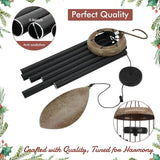 Wind Chimes for Outside, All Metal Tuned Wind Chime Outdoors, Sympathy & Memorial Wind Chimes for Mom Dad, Leaf Design, Box Included