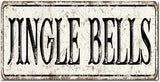 Madcolitote Personalized Jingle Bells Street Sign Vintage Jingle Bells Wood Signs Wall Art Rustic Wall Decorations for Living Room Home Decor for Home Man Cave Gate Garden Bars Cafes 6x12in