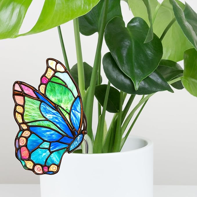 Butterfly Gifts for Women, Hanging Plant Planter Indoor Outdoor, Mothers Day Birthday Gifts for Mom Grandma from Daughter Son, Butterfly Lover Garden Decor Plant Pot(13)