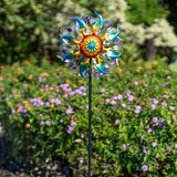 Wind Spinner Outdoor,Kinetic Metal Wind Spinner for Yard,Rustproof＆Waterproof Windmill,Wind Sculptures for Yard Decor 13 * 57 Inches