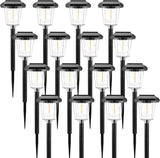 16Pack Solar Pathway Lights Outdoor, LED Solar Lights Outdoor Waterproof, Garden Light Solar Powered, Stake Landscape Lighting for Outside Yard Driveway Walkway Sidewalk Path Lawn Patio Garden Decor
