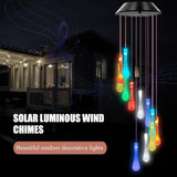 Bolunlun Solar Wind Chimes, Garden Outdoor Decorative Color-Changing Lights, is The Best Gift for mom, Grandma, Children
