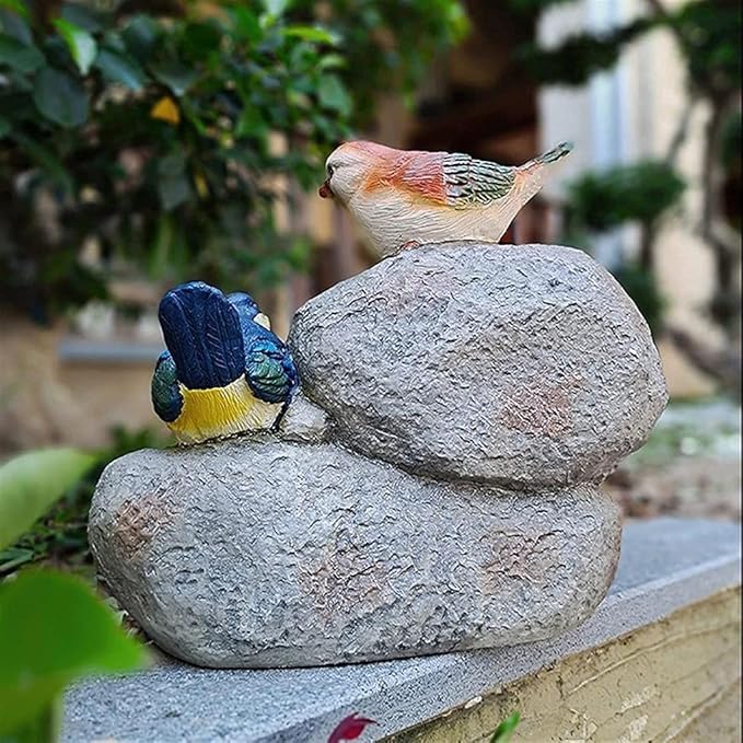 Sculpture Tabletop Statue Resin Welcome Sign Bird Garden Statue Animal Sculpture Art Decoration Terrace Lawn Garden Decoration Figurines