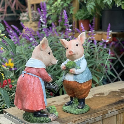 Garden Ornaments Decor Statue Outdoor,Art Sculpture Ornaments Statues Sculptures Outdoor Garden Art Sculpture Doll Resin Crafts Gardening Yard Decoration-B