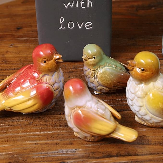 Outdoor Decorations for Yard Colorful Ceramic Outdoor Garden Statue 15x9x12 cm (5.9x3.5x4.7 inches) Garden Decoration & Outdoor Décor Stylish Garden Statues for Outside Whimsical Decor