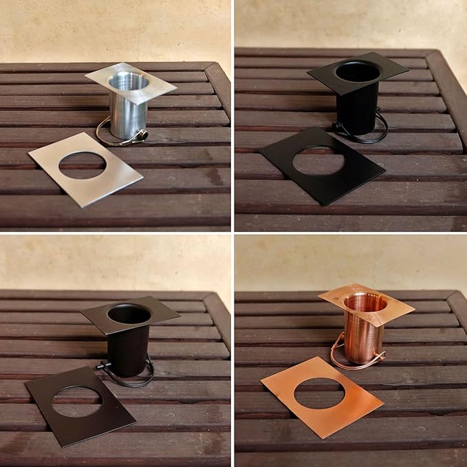 Nutshell Stores XL Scallop Cups Rain Chain - Copper - 8 Feet