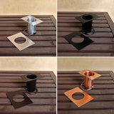 Nutshell Stores XL Scallop Cups Rain Chain - Copper - 8 Feet