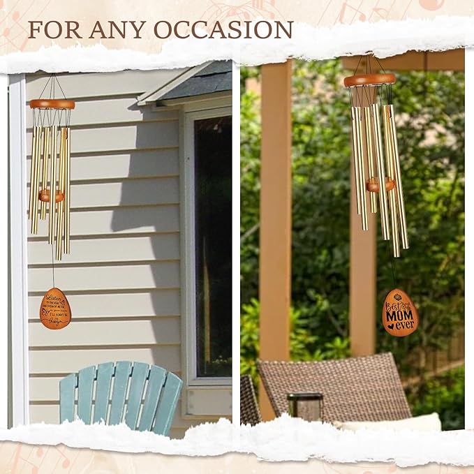 Mothers Day Best Gifts for Mom Wind Chimes from Daughter Son Mom Birthday Gift Thanksgiving Christmas Thank You Gift for Mother Women All Moms, Love Reminder Keepsake Ideas