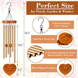 Friend Gifts for Women, 25.5" Aluminum Wind Chimes for Outside with Heart Catcher, Best Friend Birthday Gifts for Soul Sister, Bestie, Friendship Gift for Birthday, Christmas, Home Decor