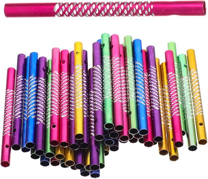 BESPORTBLE 50Pcs Wind Chime Tubes for DIY Craft Supplies Metal Tubes for Wind Chime Making Outdoor Garden Decoration and Kids Toy