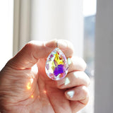 kanpura 10pcs Colorful Crystal Suncatcher Prism Chandelier Crystals Replacement for Lamp Windows Hanging Crystals Prisms for Birthday Christmas Wedding Party Decor