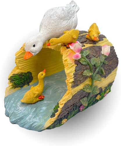 Ducks Gutter Downspout Extension Statues, Garden Decoration, Resin Animal Statue, 3"x4" Downspout Splash Block, Outdoor Decor