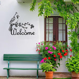 Metal Cardinal Garden Decor Bird Gifts for Women Mom Birthday Black Silhouette Birds Statues for Outside Garden Yard Art Sign Patio Lawn Ornaments Outdoor Decor 13.78 * 10.63in
