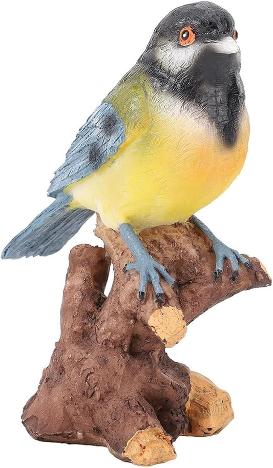 Cute Statues Garden Bird Statue Outdoor Statues On The Stone Ornament Backyard Decor(On the Branches)