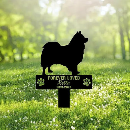 Custom Havanese Dog Metal Memorial Garden Stake Personalized Pet Grave Marker Name Sign Remembrance Stake Decor Sympathy Dog Loss,Outdoor Statues for Yard Garden Lawn Patio Pathway Grave Ornament.