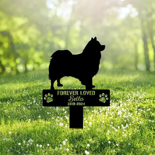 Custom Havanese Dog Metal Memorial Garden Stake Personalized Pet Grave Marker Name Sign Remembrance Stake Decor Sympathy Dog Loss,Outdoor Statues for Yard Garden Lawn Patio Pathway Grave Ornament.