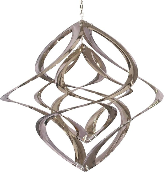 Red Carpet Studios The Original Cosmix Deluxe Helix Wind Spinner, Medium 14-Inch, Double Chrome