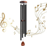 65 Inch Wind Chimes for Outside Deep Tone, Large Wind Chimes with 5 Aluminum Tubes, Courtyard Decoration, Windchimes Outdoor Create an Enjoyable Atmosphere & Give Mom a Gift