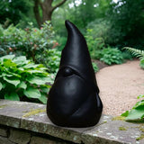 OLOMA Modern Garden Gnome Statue Outdoor Decor Heavy Stone Sculpture with Protective Resin Coating Weather Resistant Contemporary Garden Accent for Yard Patio Design
