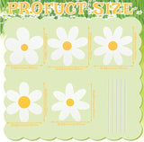 5 Pcs Metal Spring Yard Decorations Outdoor Daisy Flowers Yard Signs with Stakes Cute White Daisy Decorative Lawn Signs for Indoor Outdoor Garden Pathway Walkway Spring Holiday Party Decor
