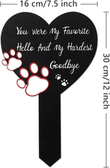 BUoonyer Pet Memorial Graves Markers for Dogs Cats, Pet Cemetery Headstones Decorations, Metal Cross Stake Grave Stones Decor, Graveyard Remembrance Graveside Sign for Garden Outdoor Outside Yard