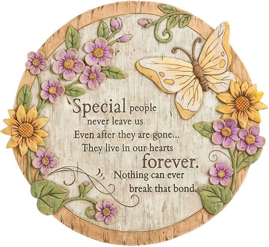 Evergreen Garden Special People Never Leave Us Garden Memorial Stone | Outdoor Safe | 12-Inch | Remembrance Gift | Decor for Homes, Lawn and Garden