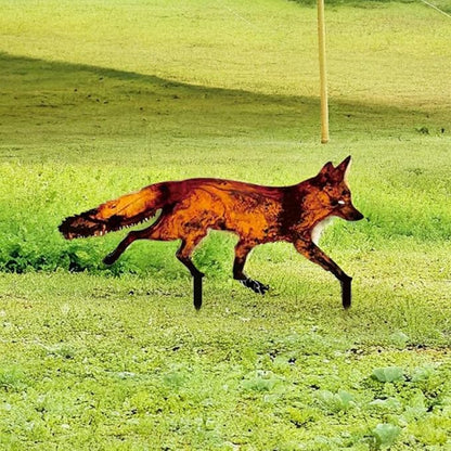 Metal Insert Outdoor Iron Lawn Stake 50Cm Hollow Animal Yard Decor for Patio and Courtyard Decorative Garden Ornament