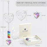 Dog Memorial Gifts for Loss of Dog, K9 Pet Memorial Crystal Suncatcher, Pet Sympathy Loss Passing Away Remembrance Bereavement Gift (Color-Heart)