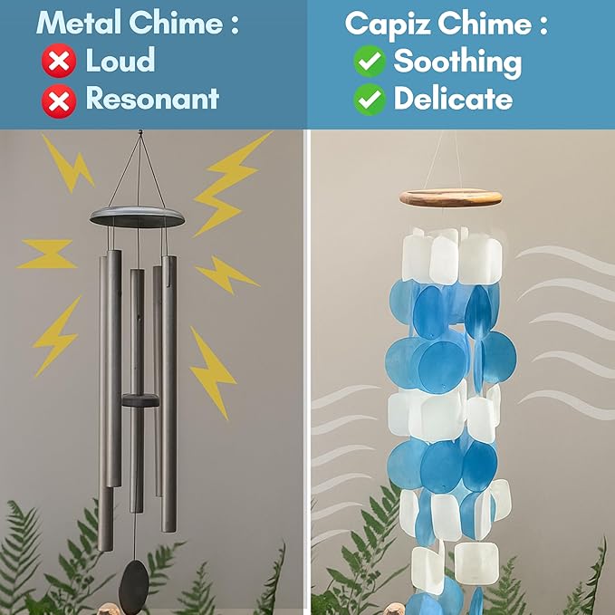 Solange & Frances Spring Decor Wind Chimes for Outside. Garden Decor Wind Chimes. Unique Windchimes Birthday Gifts for Women, Gift for Women Ideas