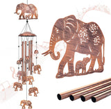 Elephant Wind Chimes for Outside,Elephant Gifts for Women Men/Memorial/House Warming Gift/Birthday Gifts Metal windchimes Outdoors/Indoors,Garden Decor,Patio,Home,Porch,Yard Decorations